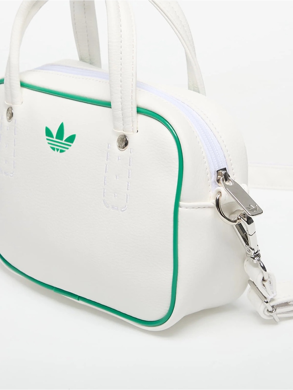 adidas Originals White & Green ADICOLORS SHOULDER BAG